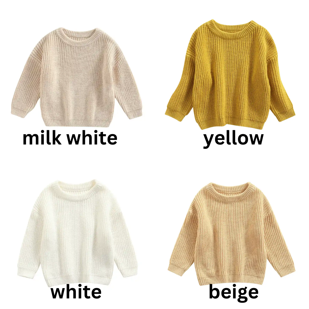 PREORDER Oversized Knit Sweater Solids