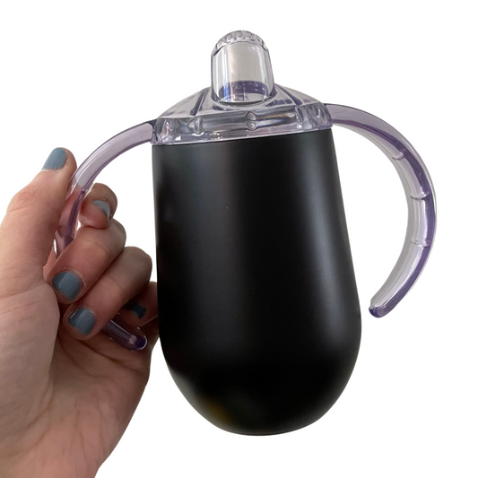 Stainless Steel Sippy Cups - Black