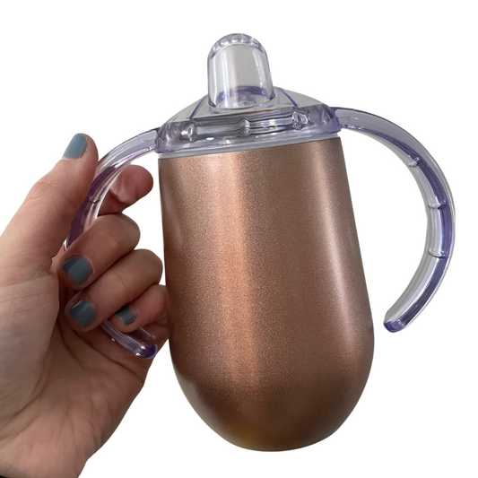 Stainless Steel Sippy Cups - Rose Gold