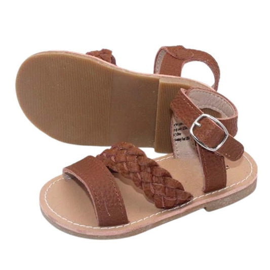 IN STOCK Braided Sandals Brown