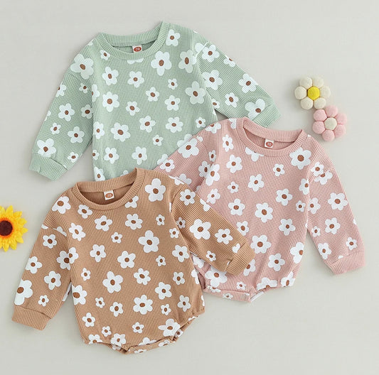 PREORDER Daisies Sweater Romper